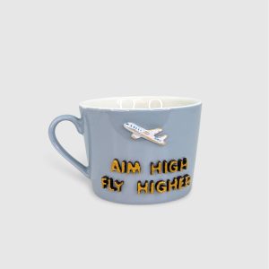 Aim high fly higher Large Mug