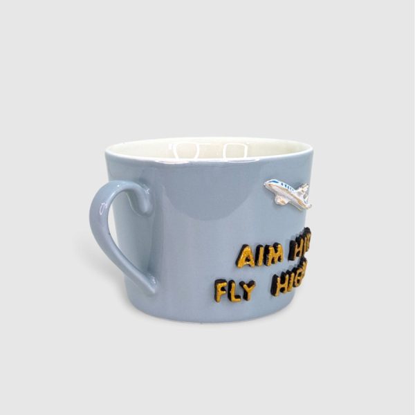 Aim high fly higher Large Mug - Image 2