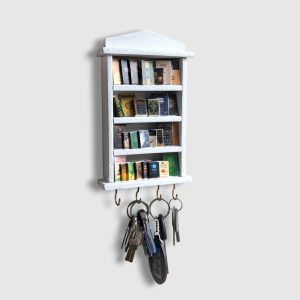 Bookshelf themed Keyring Holder (islamic dummy Books)