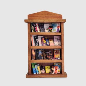 Miniature Bookshelf with English Books(30 pcs)