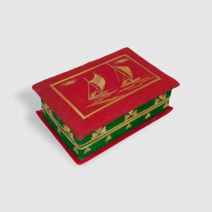 Jute Jewelry Box Red