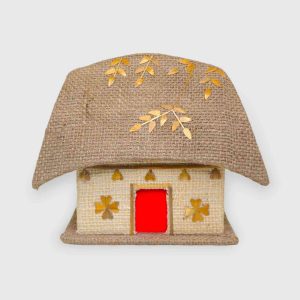 Jute Jewelry House Box