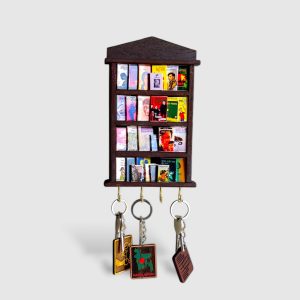 Bookshelf themed Keyring Holder (Bangla dummy Books)