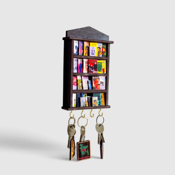 Bookshelf themed Keyring Holder (Bangla dummy Books) - Image 2