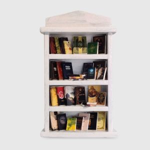 Miniature Bookshelf with Islamic Books