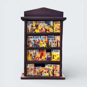 Miniature Bookshelf with Chacha Chaudhary books