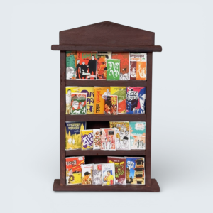 Miniature Bookshelf with Feluda Books