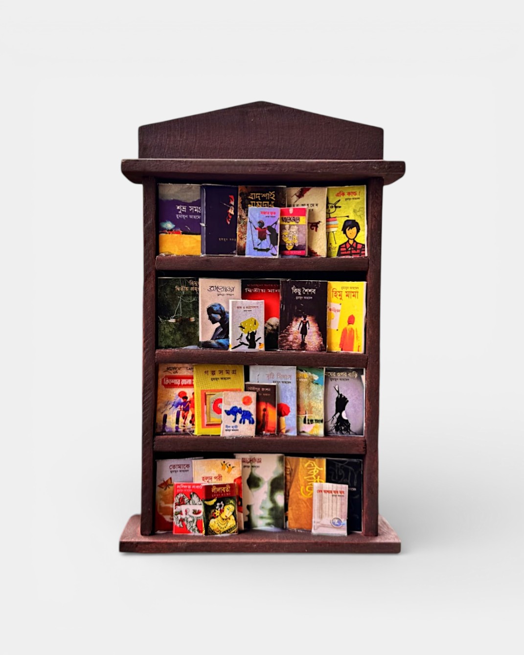 Miniature Bookshelf with Humayun Ahmed books