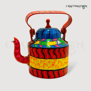Painted Kettle-Folk Art